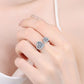 Heart-Shape Moissanite Open Ring