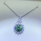 3 Carat Moissanite 925 Sterling Silver Pendant Necklace