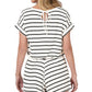 Stripe Romper with Pockets