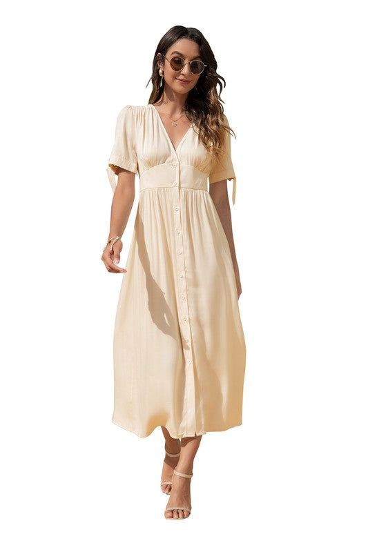 Maxi Dress with buttons on the front