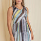 Sleeveless Cross Top Tie-Dye Maxi