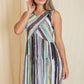 Sleeveless Cross Top Tie-Dye Maxi