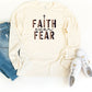 Faith Over Fear Leopard Long Sleeve Tee