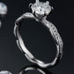 1 Carat Moissanite 925 Sterling Silver Ring