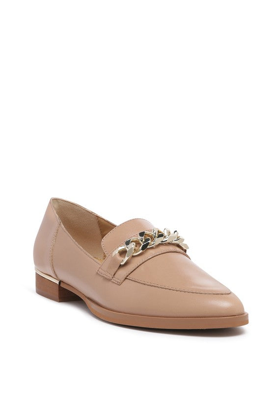 POLA Leather Horsebit Loafers