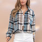 Plaid Crop Shirt Jacket