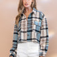 Plaid Crop Shirt Jacket