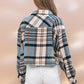 Plaid Crop Shirt Jacket