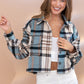 Plaid Crop Shirt Jacket