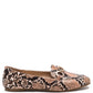 LONDON RAG CROC TEXTURED METAL SHOW DETAIL LOAFERS