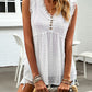 Women Sleeveless Button Trim TOP