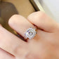 2 Carat Moissanite 925 Sterling Silver Ring