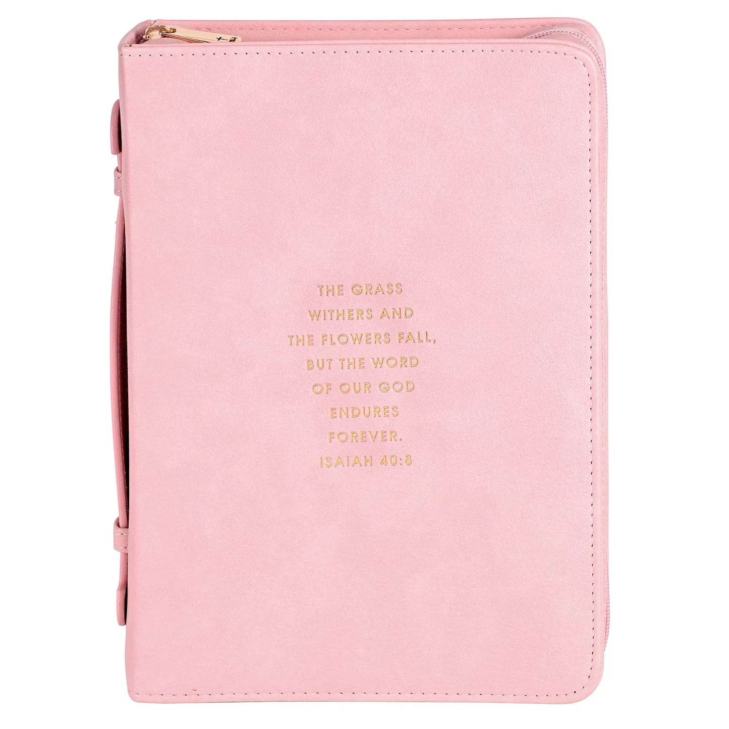 Bible Cover Grass Withers Pink XL