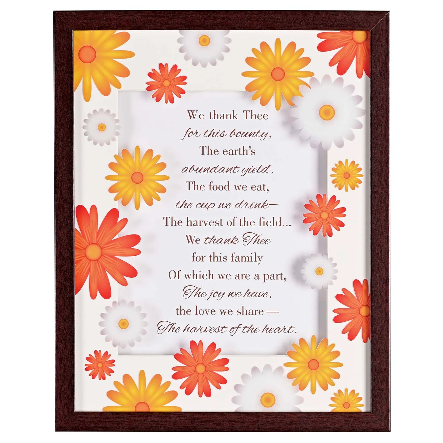 Framed Wall Art We Thank Thee 11x14