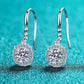 925 Sterling Silver Moissanite Hook Earrings