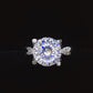 2 Carat Moissanite 925 Sterling Silver Ring