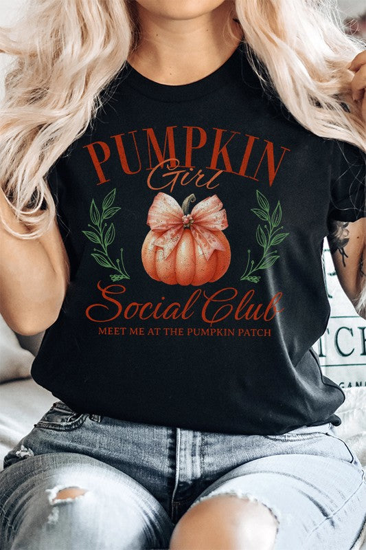 Fall Pumpkins Girl Social Club Graphic Tee