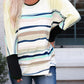 Women Striped Color Block Fit Long Sleeve Top