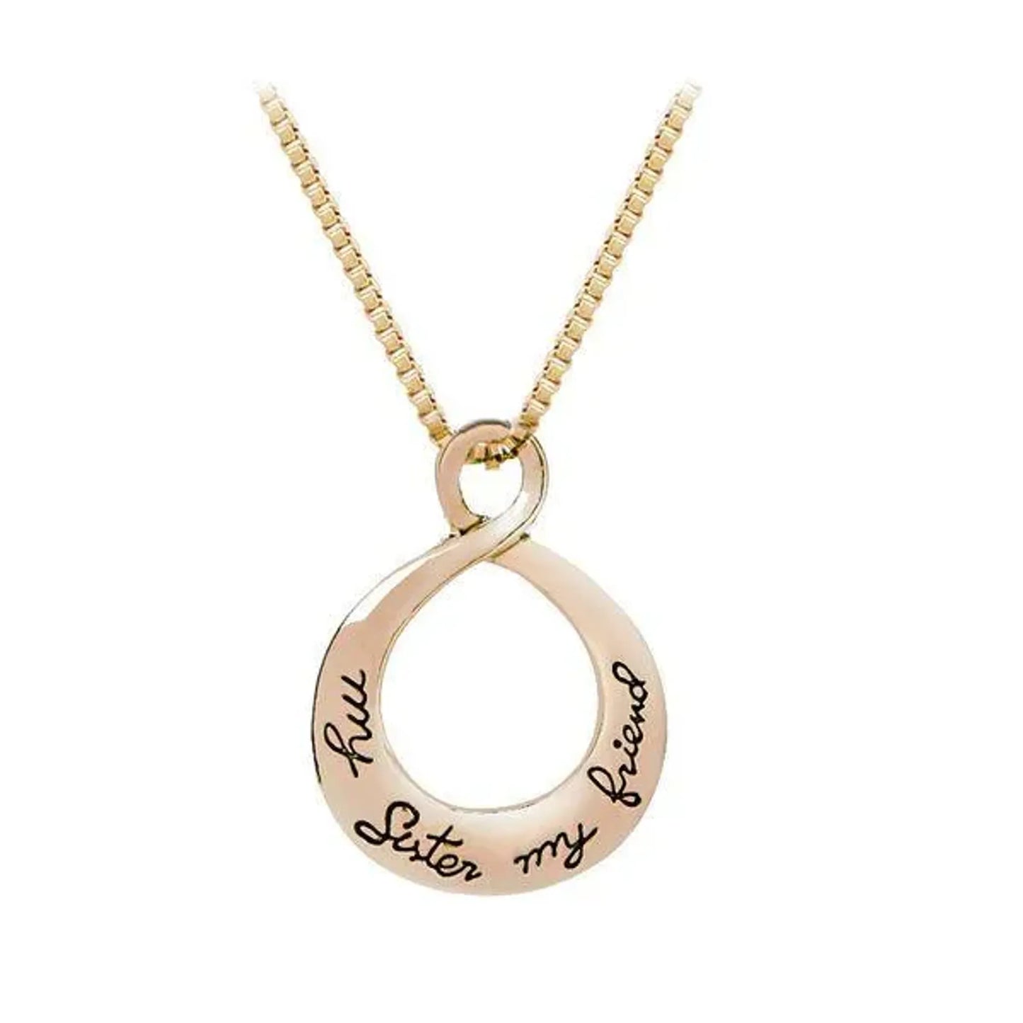 Beautiful Rose Gold Necklace my Sister my Friend