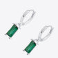 Retro 925 Sterling Silver Cubic Zirconia Drop Earrings