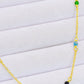 18K Gold-Plated Multicolored Bead Necklace