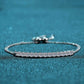 Adored Moissanite Sterling Silver Bracelet