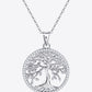 Adored 925 Sterling Silver Moissanite Tree Pendant Necklace