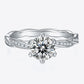 1 Carat Moissanite 925 Sterling Silver Ring