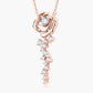 925 Sterling Silver 18K Rose Gold-Plated Pendant Necklace