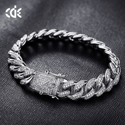 Amazon cross-border European and American Hip hop accessories men's bracelet Cuban chain