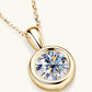 2 Carat Moissanite 925 Sterling Silver Necklace