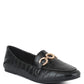 LONDON RAG CROC TEXTURED METAL SHOW DETAIL LOAFERS