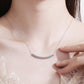 Sterling Silver Curved Bar Necklace