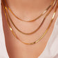 Triple-Layered Snake Chain Necklace