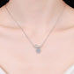 1 Carat Moissanite Heart Pendant Necklace