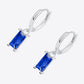 Retro 925 Sterling Silver Cubic Zirconia Drop Earrings