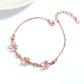 Fashion Jewelry Opal Crystal Gemstones Chain Bracelets For Women Femme Zircon Diamonds Rose Gold Jewelry Bijoux Mujer Cute Girlfriend Gifts