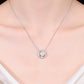 Moissanite Pearl Rhodium-Plated Necklace