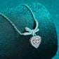 1 Carat Moissanite Heart Pendant Necklace