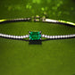 Adored 1 Carat Lab-Grown Emerald Bracelet