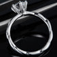 1 Carat Moissanite 925 Sterling Silver Ring