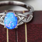 Crisscross 4-Prong Opal Ring