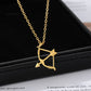 Bow Arrow Necklace For Women Gold Color Cupid's Arrow Necklcae Pendant Stainless Steel Jewerly Wedding Couple Gifts collar 2024