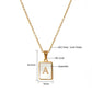 Szjinao Letter Necklace 18k Gold 100% Real With Certificate Pendant For Women AU750 Unique Jewelry K Gold Birthday Gift New In