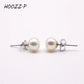 HOOZZ.P Promotional items for Pearl Earrings Qualtitly 6-7mm White Black Pink Lavender Freshwater Cultured Pearl for Women Girl