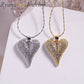 10PCS, Full CZ Stones Love Heart Pendant Necklaces for Women Girls Charm Collar Stylish Fashion New Jewelry