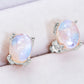 Natural Moonstone 4-Prong Stud Earrings