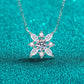 Moissanite Rhodium-Plated Necklace