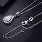 1.5 Carat Moissanite 925 Sterling Silver Teardrop Necklace