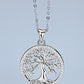 Adored 925 Sterling Silver Moissanite Tree Pendant Necklace